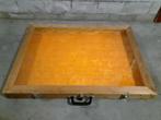 Display-vitrine 82x60 cm plat hout winkel kist case kast. b4, Huis en Inrichting, Ophalen, Gebruikt, 50 tot 100 cm, 150 tot 200 cm