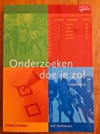 Onderzoeken doe je zo! - Nel Verhoeven, Ophalen of Verzenden, Zo goed als nieuw, MBO, Nel Verhoeven