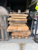 Schaaldelen Essen Hout - Unieke Planken, Doe-het-zelf en Verbouw, Hout en Planken, Ophalen, Zo goed als nieuw, 200 tot 250 cm