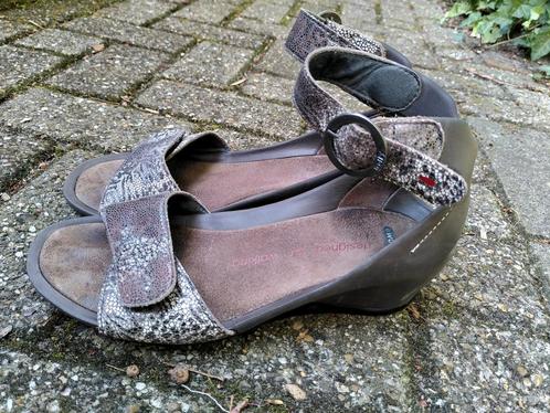 WALKY Sandalen SLEEHAK Zacht voetbed SLANGENLEER Enkelband, Kleding | Dames, Schoenen, Gedragen, Sandalen of Muiltjes, Overige kleuren
