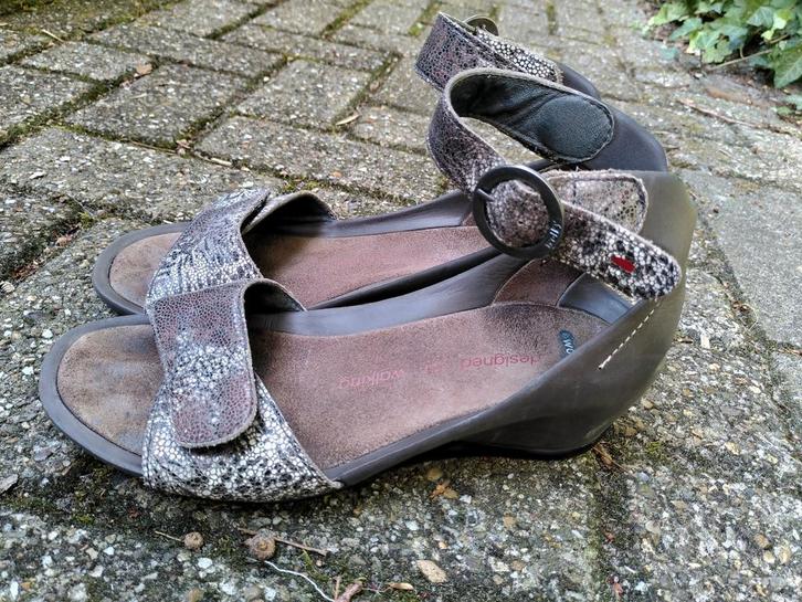 WOLKY Sandalen SLEEHAK Zacht voetbed LAKLEER Enkelband, Kleding | Dames, Schoenen, Gedragen, Sandalen of Muiltjes, Overige kleuren