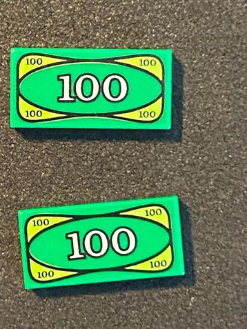 Lego vijf (5) stuks tegel 1x2 3069bpx7 100 dollar NIEUW !! beschikbaar voor biedingen