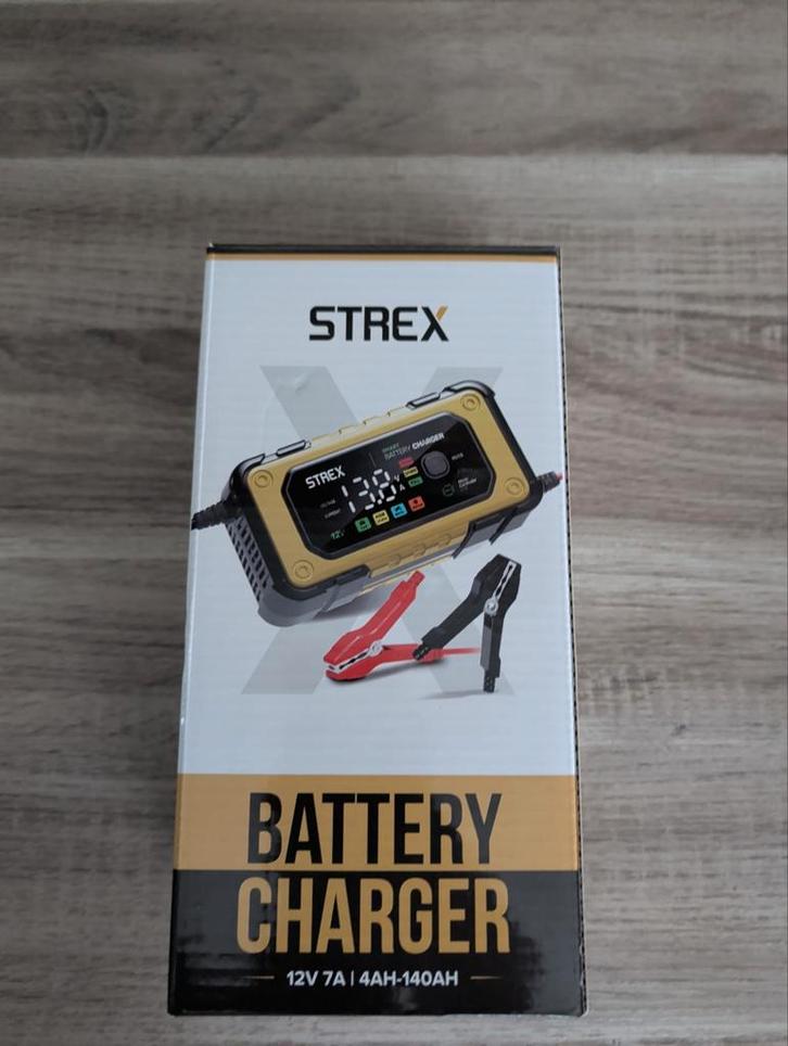 Nieuwe STREX Acculader - Nooit Gebruikt!, Auto-onderdelen, Accu's en Toebehoren, Universele onderdelen, Nieuw, Ophalen