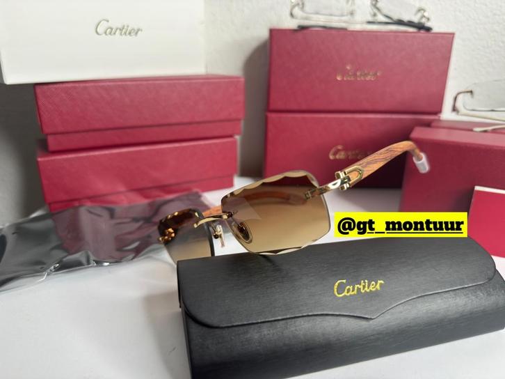 Cartier - Buffalo, Sieraden, Tassen en Uiterlijk, Zonnebrillen en Brillen | Heren, Nieuw, Zonnebril, Overige merken, Ophalen of Verzenden