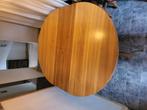 Ronde uitschuifbare eettafel, Huis en Inrichting, Ophalen, Gebruikt, 100 tot 150 cm, Rond