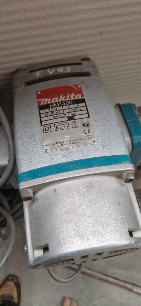 Makita HM1400 Hakhamer - Krachtig en Betrouwbaar!, Doe-het-zelf en Verbouw, Gereedschap | Overige machines, Gebruikt, Ophalen