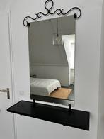 Antieke spiegel uit Frankrijk, Huis en Inrichting, Woonaccessoires | Spiegels, Ophalen, Gebruikt, Rechthoekig, Minder dan 100 cm