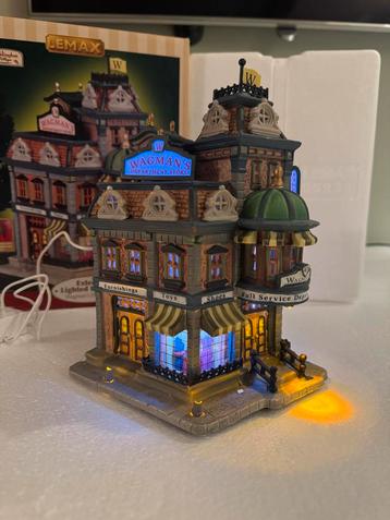 Lemax Wagman's Department Store Verlicht Gebouw beschikbaar voor biedingen