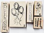 Stempels Birthday Verjaardag van Art Impressions / Posthumus, Ophalen of Verzenden, Zo goed als nieuw, Houten stempel