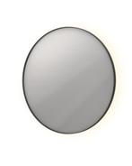 INK spiegel rond 60cm indirecte LED - geborsteld metal black, Ophalen, Rond, Nieuw, Minder dan 100 cm