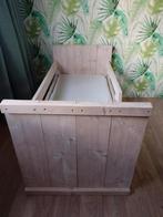 Mooi steiger houten peuter bed te koop, 70 tot 85 cm, Zo goed als nieuw, Lattenbodem, 140 tot 160 cm