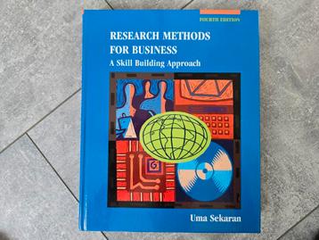 Research methods for business - Uma Sekaran beschikbaar voor biedingen