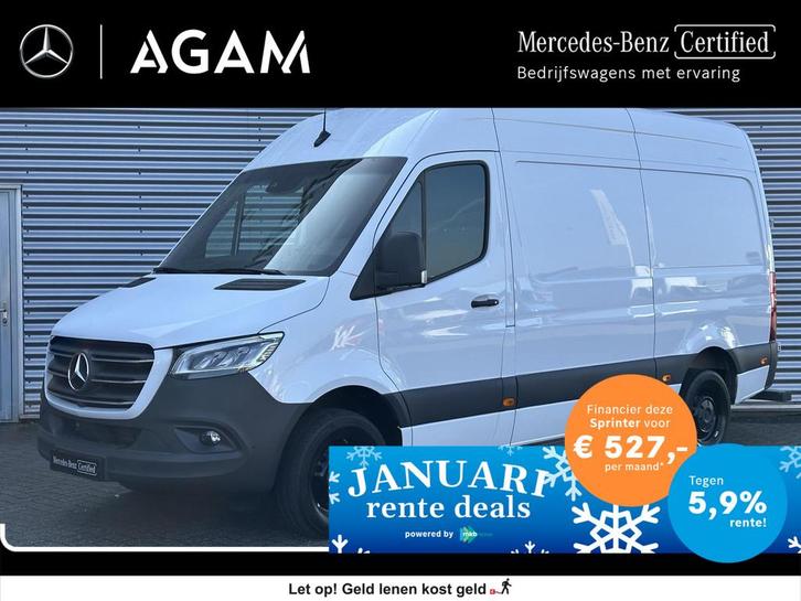 Mercedes-Benz Sprinter 315 CDI L2H2 Full Options Nw prijs:, Auto's, Bestelauto's, Bedrijf, Te koop, Mercedes-Benz Certified, Airbags