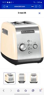 KitchenAid Broodrooster - Crème, Witgoed en Apparatuur, Broodroosters, Ophalen of Verzenden, Nieuw, Uitneembare kruimellade