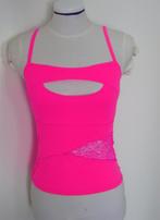 fluor roze top kant cyber goth rave cosplay party summer, Kleding | Dames, Verzenden, Roze, Zonder mouw, Maat 34 (XS) of kleiner