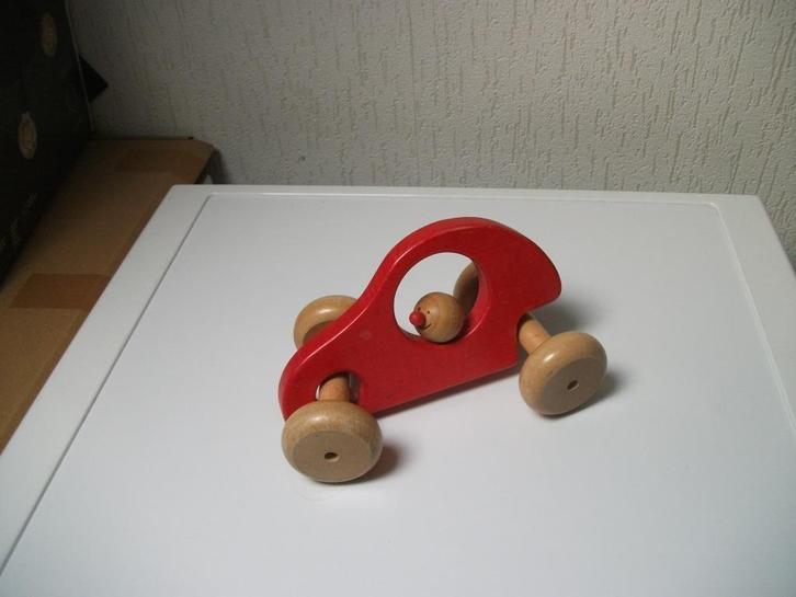 Wankelautootje poppetje, Kinderen en Baby's, Speelgoed | Houten speelgoed, Gebruikt, Ophalen of Verzenden