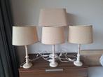 Set van 4 Tafellampen, Ophalen of Verzenden, Stof, Minder dan 100 cm, Landelijk