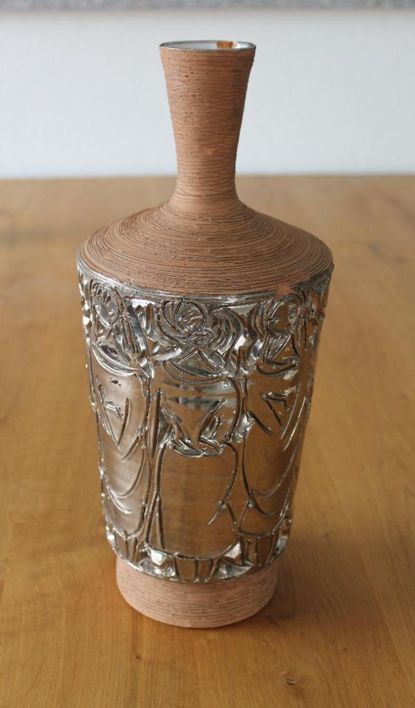 Brocante oude vaas met vrouwen afbeeldingen ~ uit jaren '50, Antiek en Kunst, Curiosa en Brocante, Ophalen