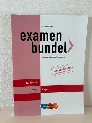 Examenbundel Engels VWO 24/25 beschikbaar voor biedingen