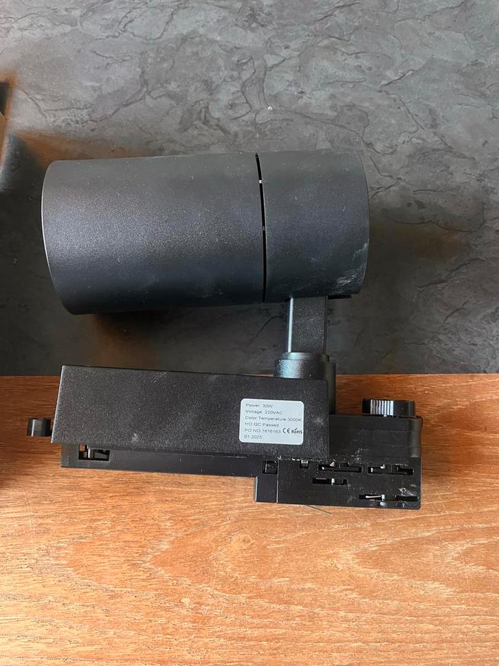 Moderne LED Spotjes - GreenIce HO-FC-3F-30W-B-WW, Huis en Inrichting, Lampen | Spots, Nieuw, Plafondspot of Wandspot, Metaal of Aluminium