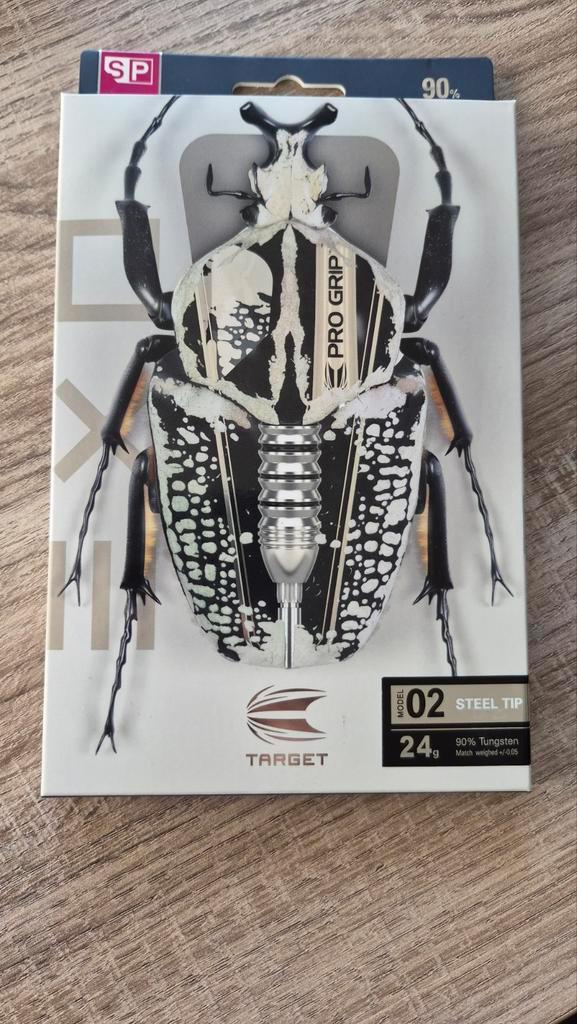 Target Exo 02 Dartpijlen 24gr 90% Tungsten, Sport en Fitness, Darts, Zo goed als nieuw, Pijlen, Ophalen of Verzenden