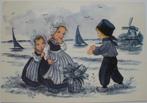 Oude kinderkaart met kinderen in klederdracht., Verzamelen, Ansichtkaarten | Themakaarten, Ophalen, 1980 tot heden, Ongelopen