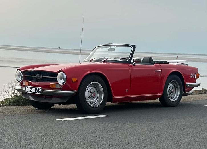 Triumph TR6 2.5 1972 Rood, Auto's, Triumph, Particulier, TR6, Benzine, Cabriolet, Handgeschakeld, Geïmporteerd, Rood, Ophalen