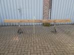 Oude eiken balk 3,7 meter lang en 17 x 10 cm dik, 250 tot 300 cm, Gebruikt, Balk, Minder dan 25 mm