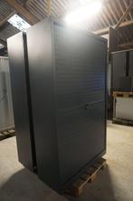 Donkere archiefkast roldeurkast dossierkast kantoorkast, Gebruikt, 100 tot 150 cm, Niet ingevuld, Met slot