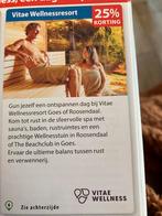 Vitae Welnessresort Goes of Roosendaal 25% korting, Tickets en Kaartjes, Eén persoon, Kortingsbon, Warenhuis- of Winkelbon