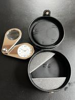 Montblanc 7055 Travel Alarm Clock met loupe, Ophalen of Verzenden, Zo goed als nieuw, Analoog