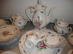 Vintage Reichenbach Floral thee koffie servies GDR, Ophalen, Zo goed als nieuw, Overige stijlen, Porselein