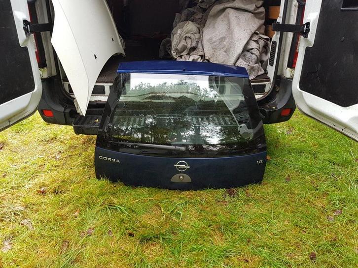 OPEL CORSA C ACHTERKLEP BJ 2001 TOT 2006, Auto-onderdelen, Carrosserie en Plaatwerk, Achterklep, Achter, Gebruikt, Ophalen of Verzenden