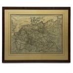 18e-eeuwse kaart met postroutes, Boeken, Atlassen en Landkaarten, Gelezen, Voor 1800, Overige typen, Europa Overig