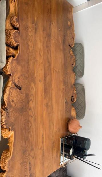 Unieke boomstam eettafel beschikbaar voor biedingen