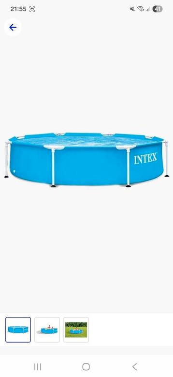 Intex zwembad compleet  beschikbaar voor biedingen