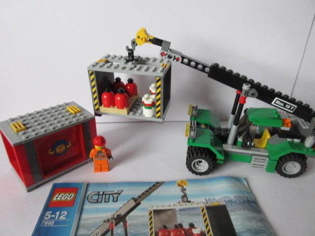 7992 Lego Container stapelkraan., Kinderen en Baby's, Speelgoed | Duplo en Lego, Ophalen of Verzenden, Zo goed als nieuw, Complete set