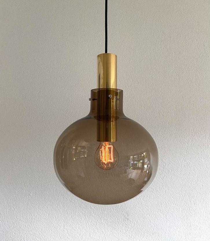 Vintage (7X) Hans-Agne Jakobsson hanglamp 70’s, Huis en Inrichting, Lampen | Hanglampen, Minder dan 50 cm, Glas, Ophalen of Verzenden