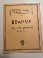 Brahms Piano Oefeningen - Schirmer's Library, Gebruikt, Klassiek, Ophalen of Verzenden, Artiest of Componist