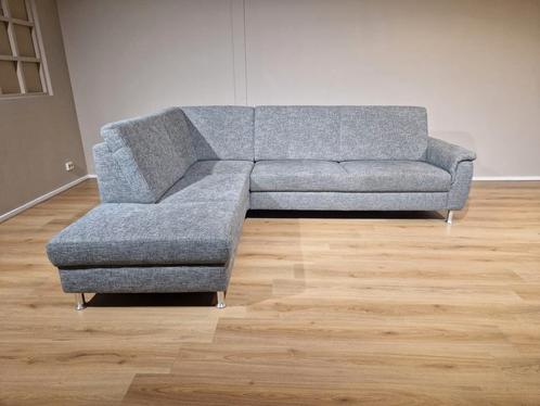 Ewald Schillig Hoekbank - Grijs - Stof - Design - Nieuwstaat, Huis en Inrichting, Banken | Sofa's en Chaises Longues, Zo goed als nieuw