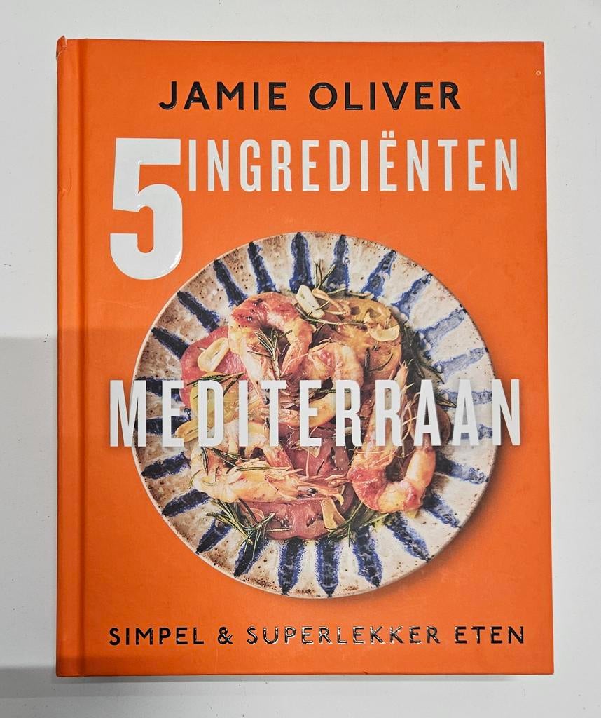Jamie Oliver - 5 Ingrediënten Mediterraan, Italië, Ophalen of Verzenden, Zo goed als nieuw, Jamie Oliver