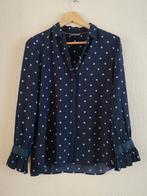 Tommy Hilfiger blouse polkadot S, Tommy Hilfiger, Ophalen of Verzenden, Zo goed als nieuw, Blauw