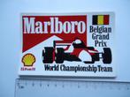 sticker oud MARLBORO BELGIE GP F1 formule 1 race Shell auto, Verzamelen, Verzenden, Zo goed als nieuw, Bedrijf of Vereniging