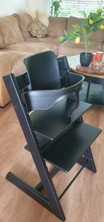 Tripp Trapp kinderstoel beuken/zwart incl. babyset V2 zwart, Kinderen en Baby's, Kinderstoelen, Ophalen, Zo goed als nieuw, Meegroeistoel