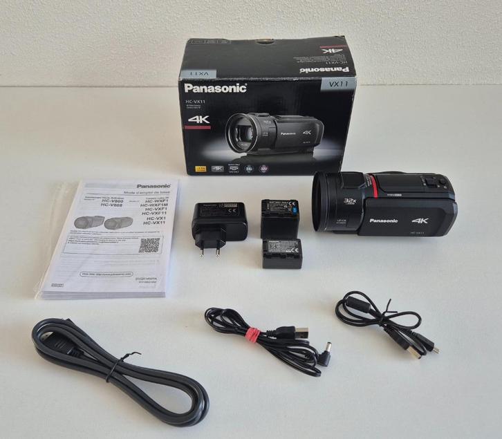 Panasonic HC-VX11 4K Handheld Video Camera Camcorder, Audio, Tv en Foto, Videocamera's Digitaal, Gebruikt, Camera, Geheugenkaart