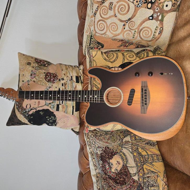 Fender Acoustasonic telcaster mex, Muziek en Instrumenten, Snaarinstrumenten | Gitaren | Elektrisch, Zo goed als nieuw, Solid body