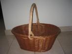 Stevige rieten boodschappenmand / Picknickmand, Gebruikt, Mand, Ophalen of Verzenden, Riet