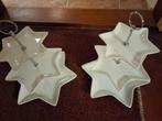 Etagères wit porselein in stervorm kerstservies, kerst, Diversen, Kerst, Ophalen of Verzenden, Zo goed als nieuw