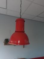 Mooie industriële rode hanglamp, Ophalen, Minder dan 50 cm