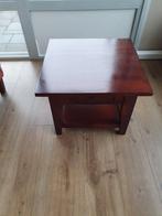 Teak bijzettafel met lade, Huis en Inrichting, Tafels | Bijzettafels, Minder dan 55 cm, Vierkant, Zo goed als nieuw, Hout